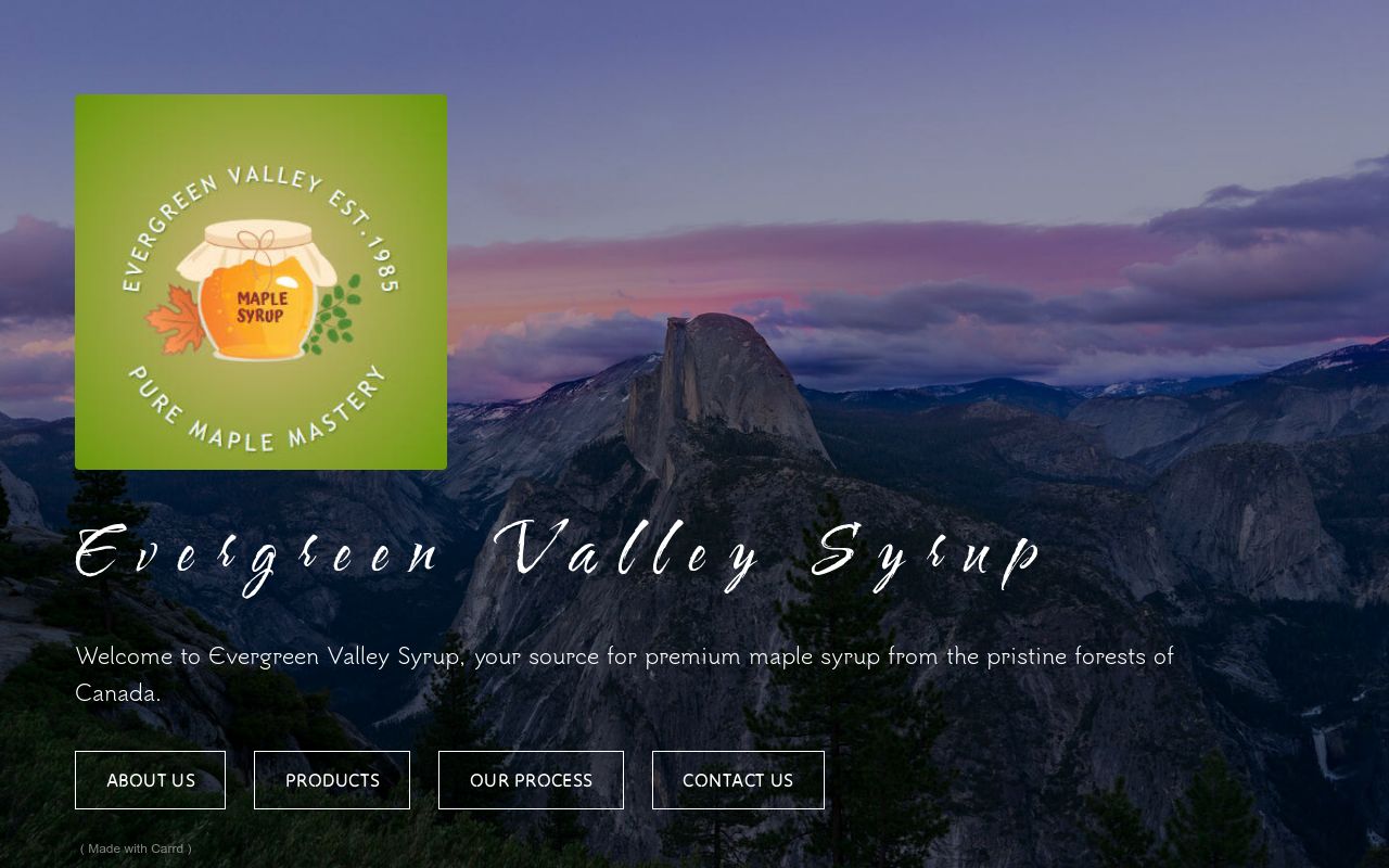 Evergreen Valley Syrup